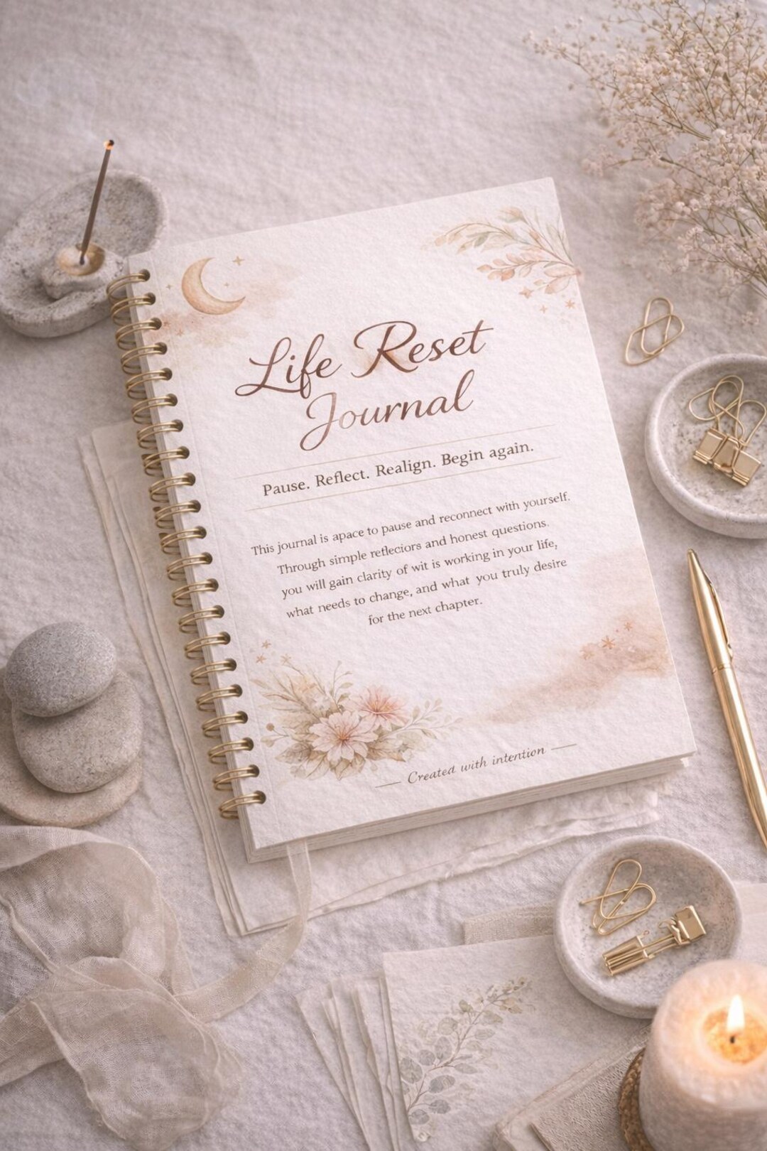 Life Reset Journal Printable | Self Reflection Workbook | Life Audit ...