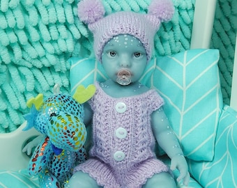 Muñeca bebé de silicona de 23 cm, cuerpo completo y suave.