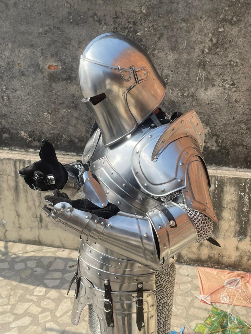 Full Barbuta Armor Suit – Knight Plate Steel Medieval Costume, LARP ...
