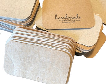 Upcycled Blank Business Cards | Kraft | Rounded Corners