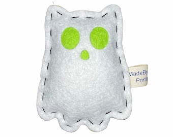 Ghost Cat cat toy | organic catnip | wool-blend felt