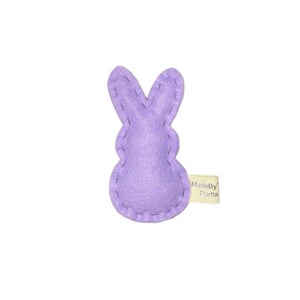 Bunny or Carrot cat toy organic catnip wool-blend felt Bunny Lavender