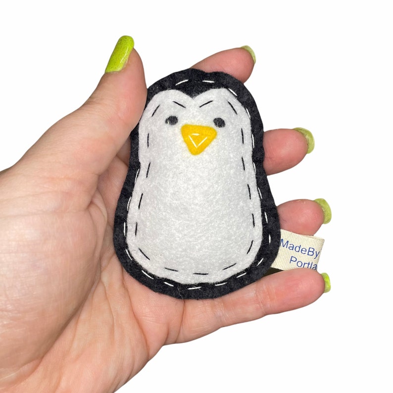 Penguin Cat Toy Organic Catnip Woolblend Felt Etsy