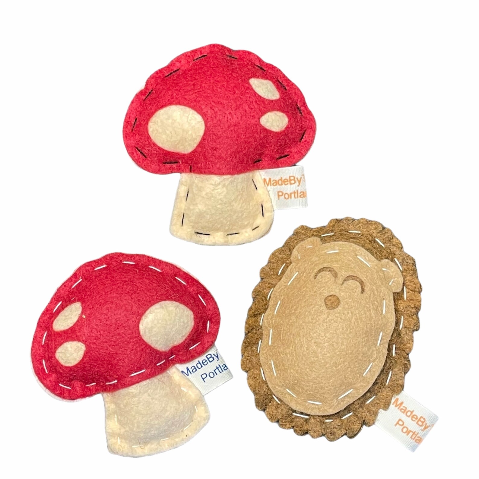 Mushroom cat toy organic catnip woolblend felt Etsy