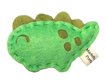 Dinosaur cat toy | organic catnip | wool-blend felt