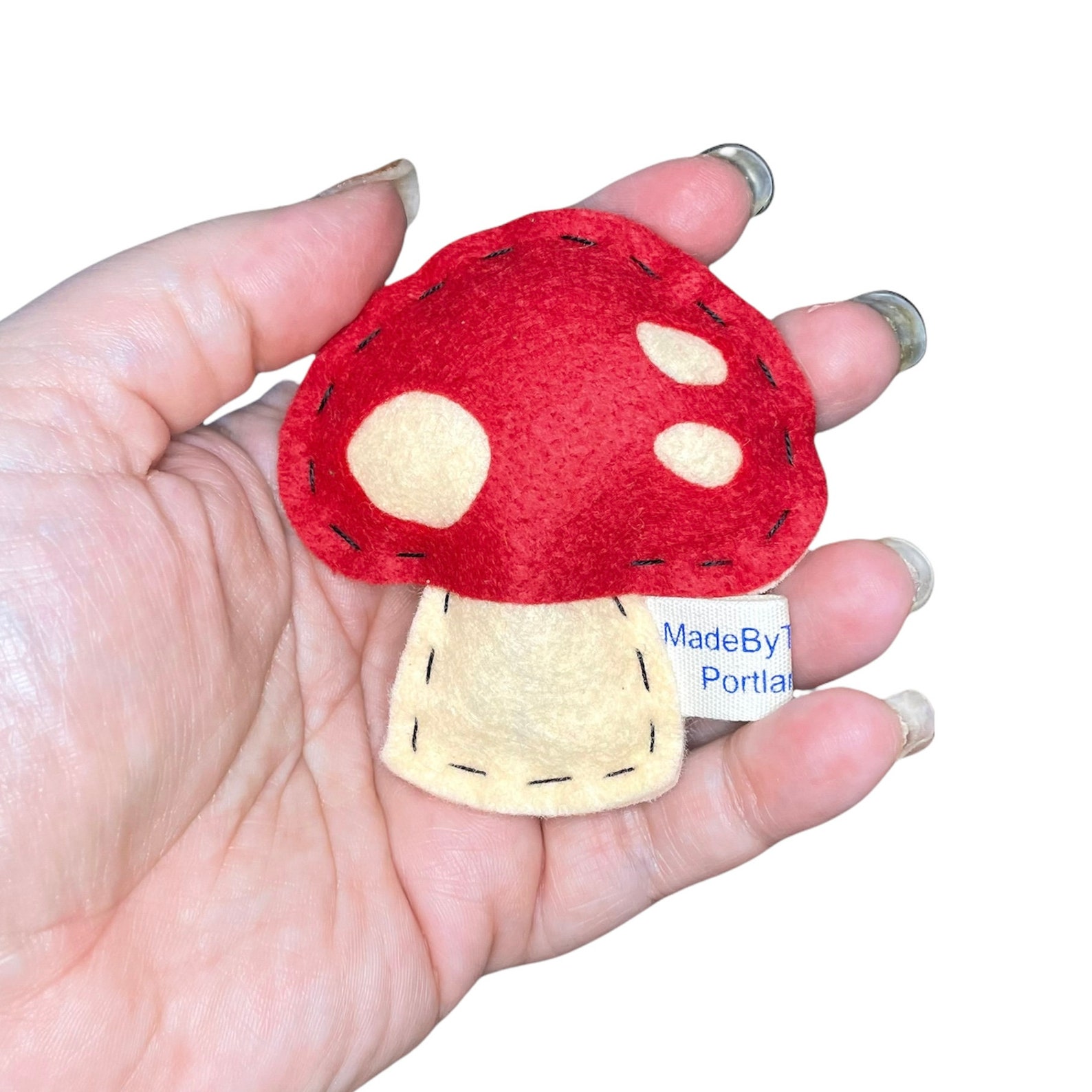 Mushroom Cat Toy Organic Catnip Woolblend Felt Etsy