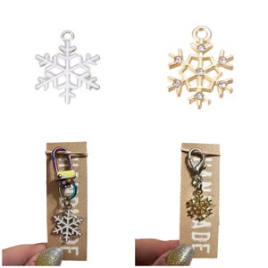winter and Christmas collar charm zipper pull stitch marker backpack charm image 10