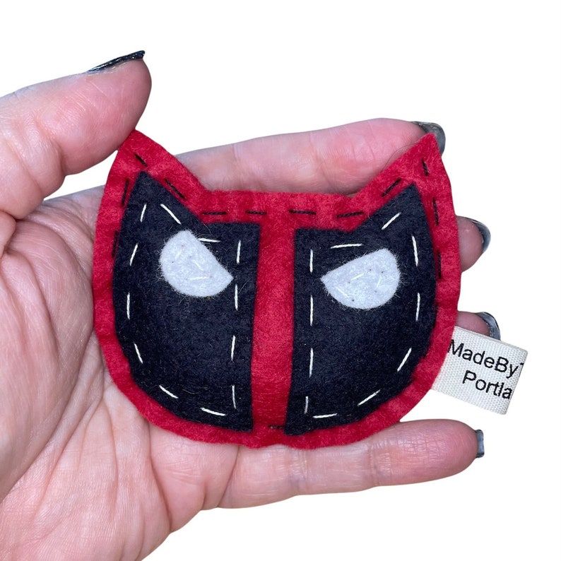 Deadpool Cat Toy Organic Catnip Woolblend Felt Etsy