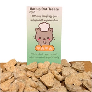 Cat Treats Catnip Pumpkin Handmade Naturally Vegan Catnip