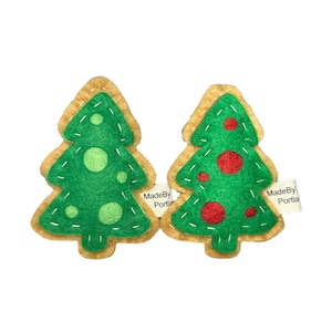 Christmas Tree cat toy | organic catnip | wool-blend felt