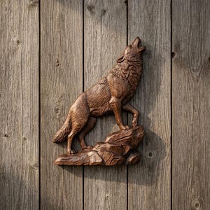Ylande varg 3D-relief CNC-fil | VCarve CRV + verktygsbanor | Digital nedladdning av träsnideri