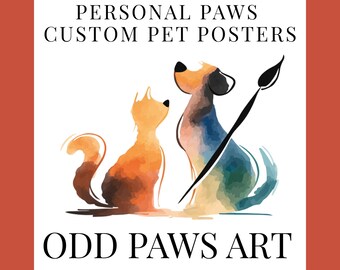 Personal Paws Prints - Custom Pet Artwork Poster