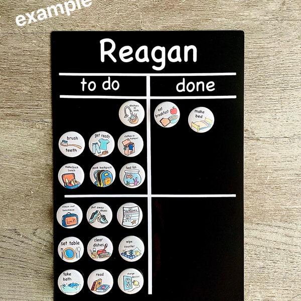 Chore Chart/magnetic chore chart/flexible chore board/fridge Magnets/1 inch magnet/custom chores/responsibility chart