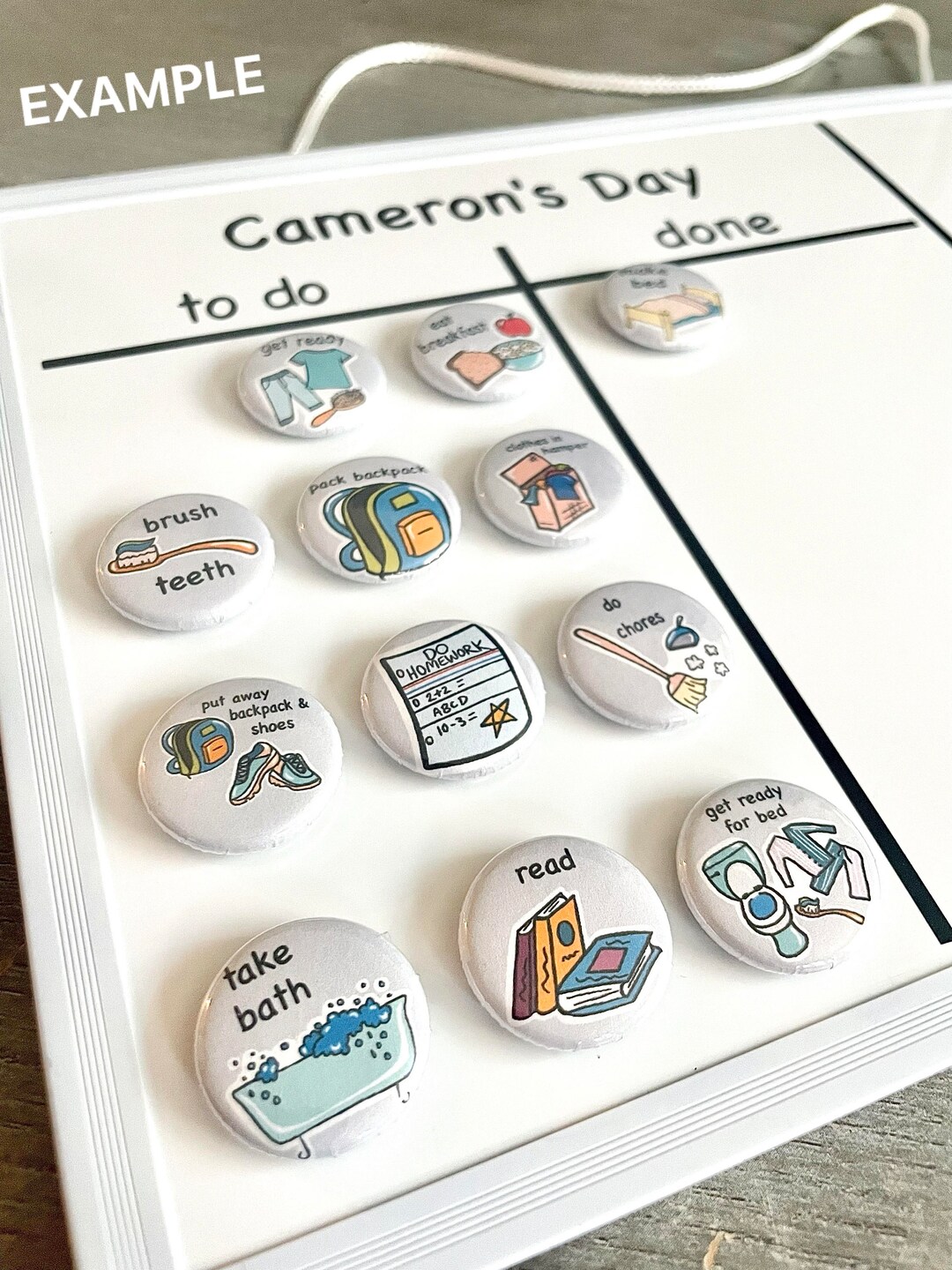 Chore Chart/magnetic Chore Chart/flexible Chore Board/fridge Magnets/1 ...