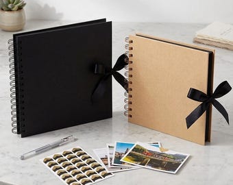 Selbstgestaltetes Scrapbooking-Fotoalbum | Individuell gestaltbares Erinnerungsbuch | Hochzeits-, Paar- & Reisealbum | Kreatives Scrapbooking-Geschenk