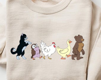 Little Bear Kids Sweatshirt, Cute Kids Shirt, Animal Lover Shirt, Kids Daughter Gift, Mom and Son Matching Shirt, Animated TV Show Shirt