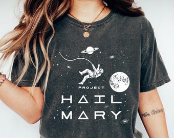 Project Hail Mary Rocky Astronaut Space T-Shirt, Project Hail Mary Inspired Graphic Tee, Cute Astronomy Gift for Her