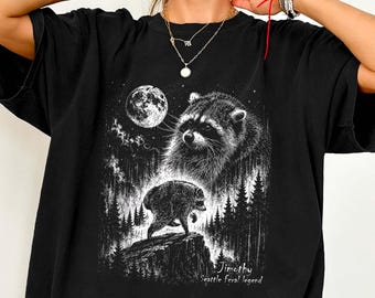 Comfort Colors® Team Jimothy Raccoon Shirt, Viral Seattle Raccoon Tee, Short King Trash Panda Wildlife Gift