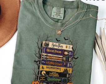 Comfort Colors® Halloween Movies T-Shirt, Spooky Movies Shirt, Spooky Season Shirt, Witchy Shirt, Spooky Fall Shirt, Horror Lover Shirt