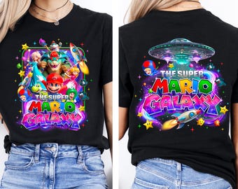Mario Space Plumber Shirt, Super Mario Galaxy Movie Fan Art Tee, Retro Sci-Fi Mario Graphic, Gamer Gift, Galaxy 2026 Shirt