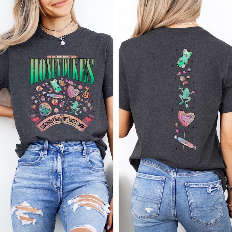 Wizard Sweet Shop Shirts, Wizard School Fandom Shirt, Magic Candy Shop Tee, Theme Park Shirt, Magical School Shirt, Book Lover Gift image 2