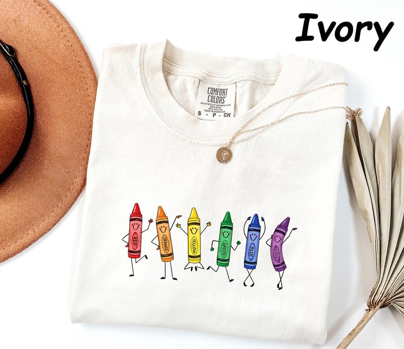 Comfort Colors® Funny Teacher Life Shirt Happy Doodle Back To School Gift Preschool Teacher School Supplies Shirt Crayon Pencil Tee image 6