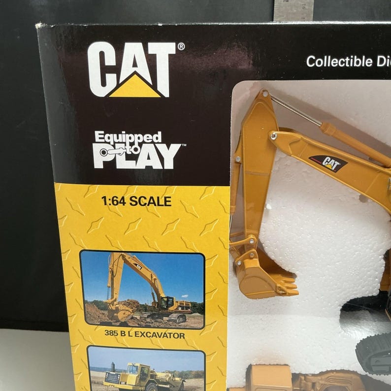 Excavadora raspadora Norscot CAT 385BL a escala 1:64, de metal fundido a presión, juego de caja 55304, sin sombrero. imagen 6