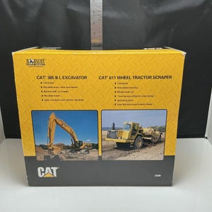 Excavadora raspadora Norscot CAT 385BL a escala 1:64, de metal fundido a presión, juego de caja 55304, sin sombrero. imagen 8