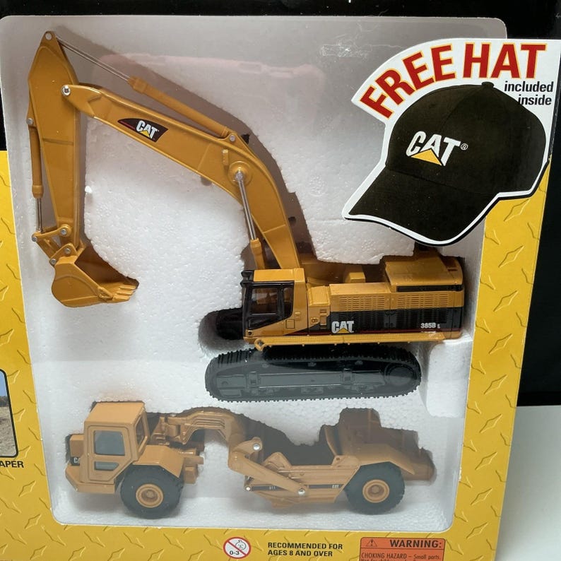 Excavadora raspadora Norscot CAT 385BL a escala 1:64, de metal fundido a presión, juego de caja 55304, sin sombrero. imagen 3
