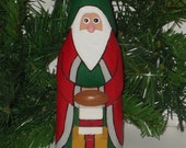 Primitive Handcarved Santa with Pile of Presents-Wood Carved Santa-Old Time Santa-Carved Santa-Santa Christmas Decoration-Santa with Gifts