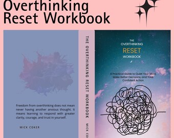Overthinking Reset Workbook, Quiet Mind, Make Decisions, Confident Action (Digital Download)