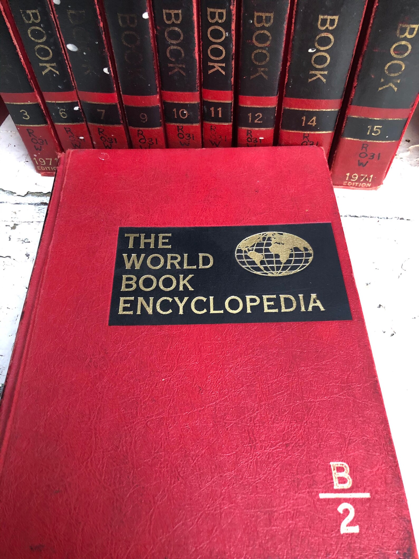 Vintage World Book Encyclopedias Set 1971 Display Books Etsy