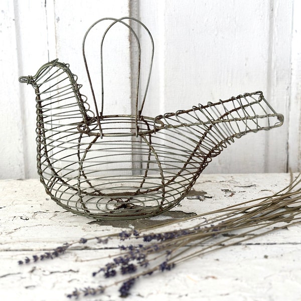 Ceramic Hen Egg Basket Etsy