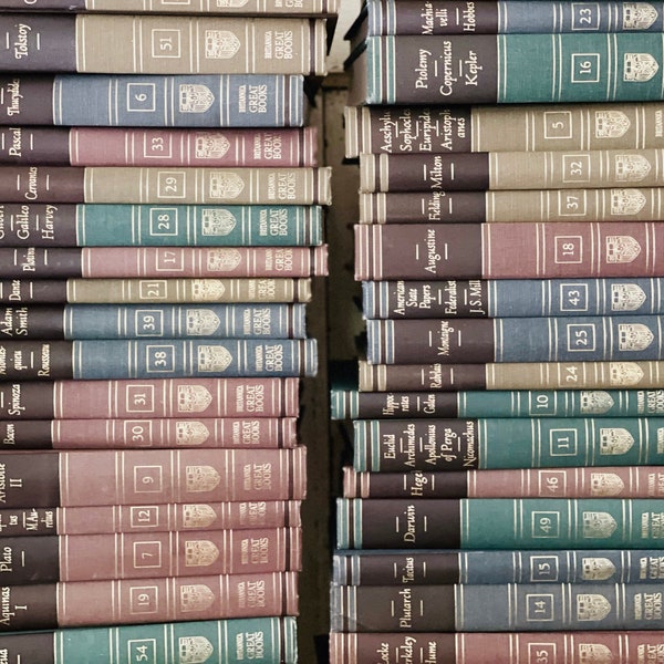 hardcover books for display Vintage Books The Great Books of the Western World 1952 Books/Display Books