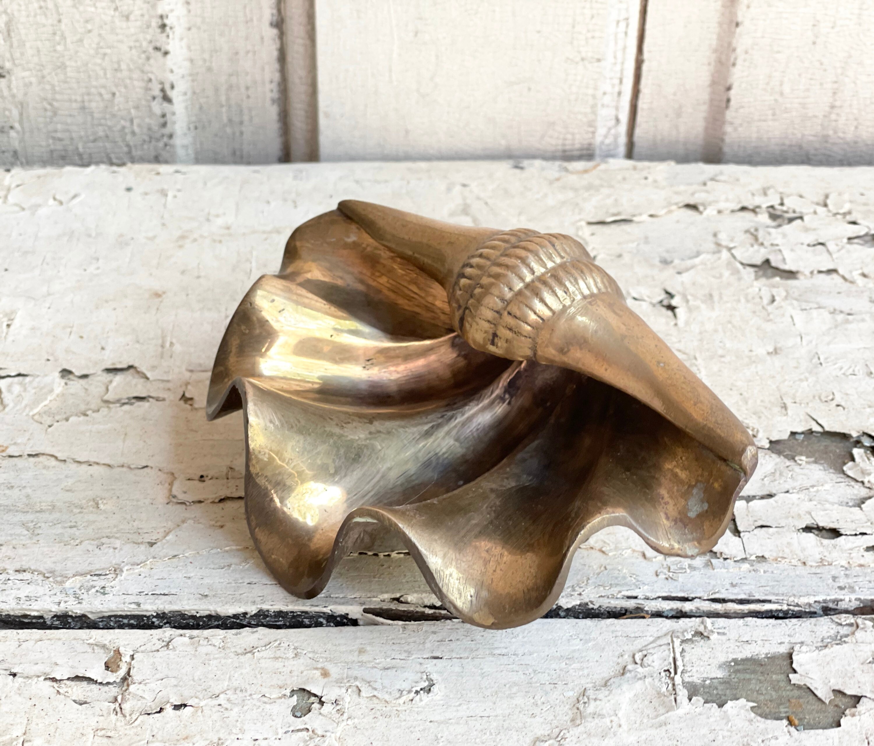 Vintage Brass Seashell Ashtray Jewelry Holder Trinket Dish Etsy