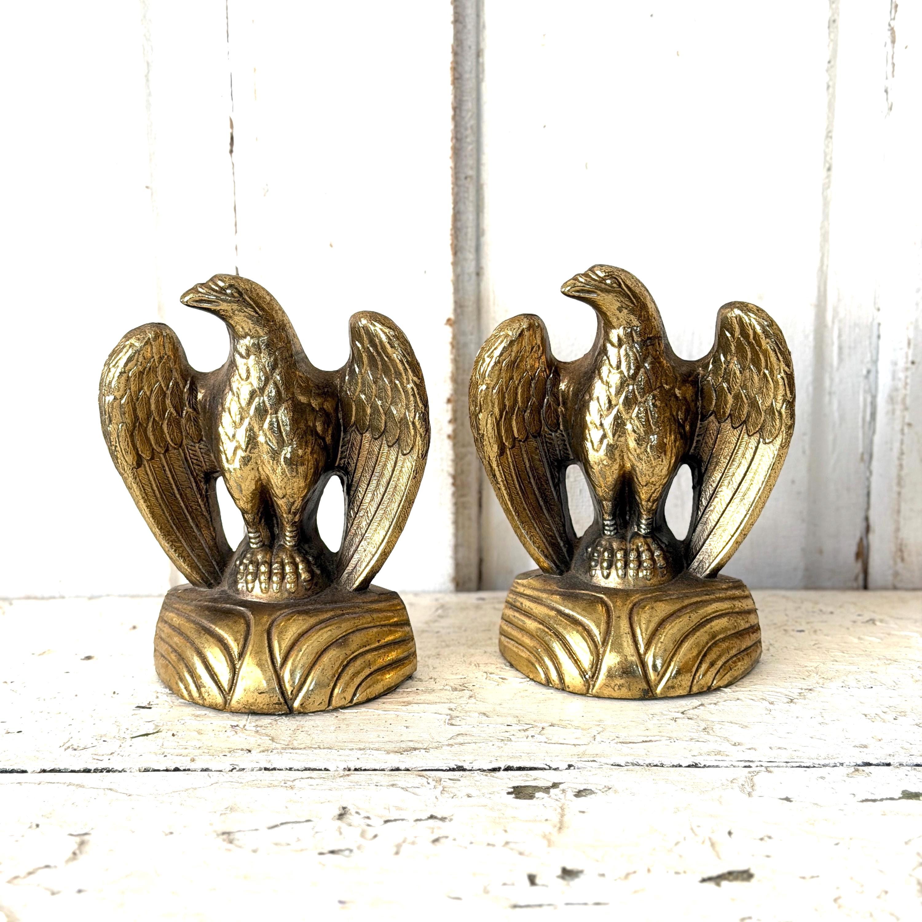 T アメリカ製 ヴィンテージ ブラス イーグル USMA インダストリアル Brass Federal Eagle - Etsy