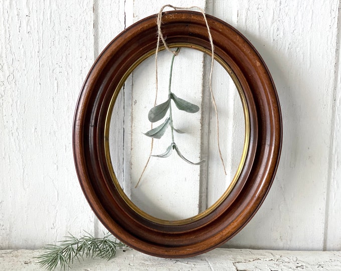 Vintage Wood Frame Oval Frame Display Frame Etsy