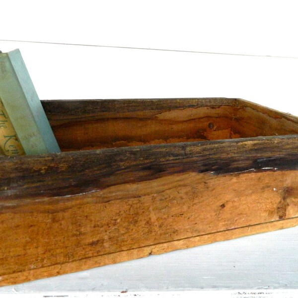 Vintage Dovetail Wooden Wood Box Crate
