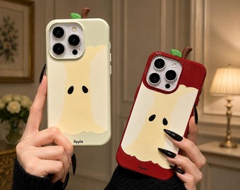 Funda para iPhone estilo coreano Apple Core: resistente a golpes y a los arañazos, con cubierta de TPU.