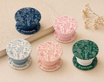 Custom Ocean Pop Socket, Personalized Whale Shark Phone Grip, Marine Life Phone Stand, Cute Sea Animal Phone Holder, Gift for Ocean Lovers