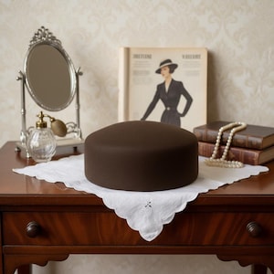 Round Felt Hat Block | Millinery Blocking Form | Hat Making Supply