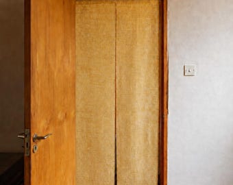 Botanical-Dyed Ramie Noren – No.75A Japanese Doorway Curtain