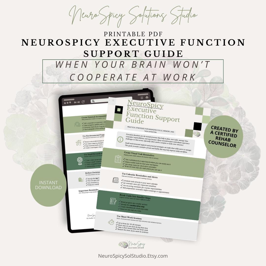 Struggling With Executive Dysfunction? ADHD Support Guide for Focus ...