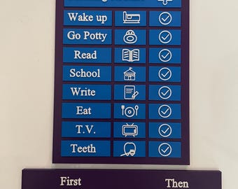 Magnetic Routine Board + First Then Board