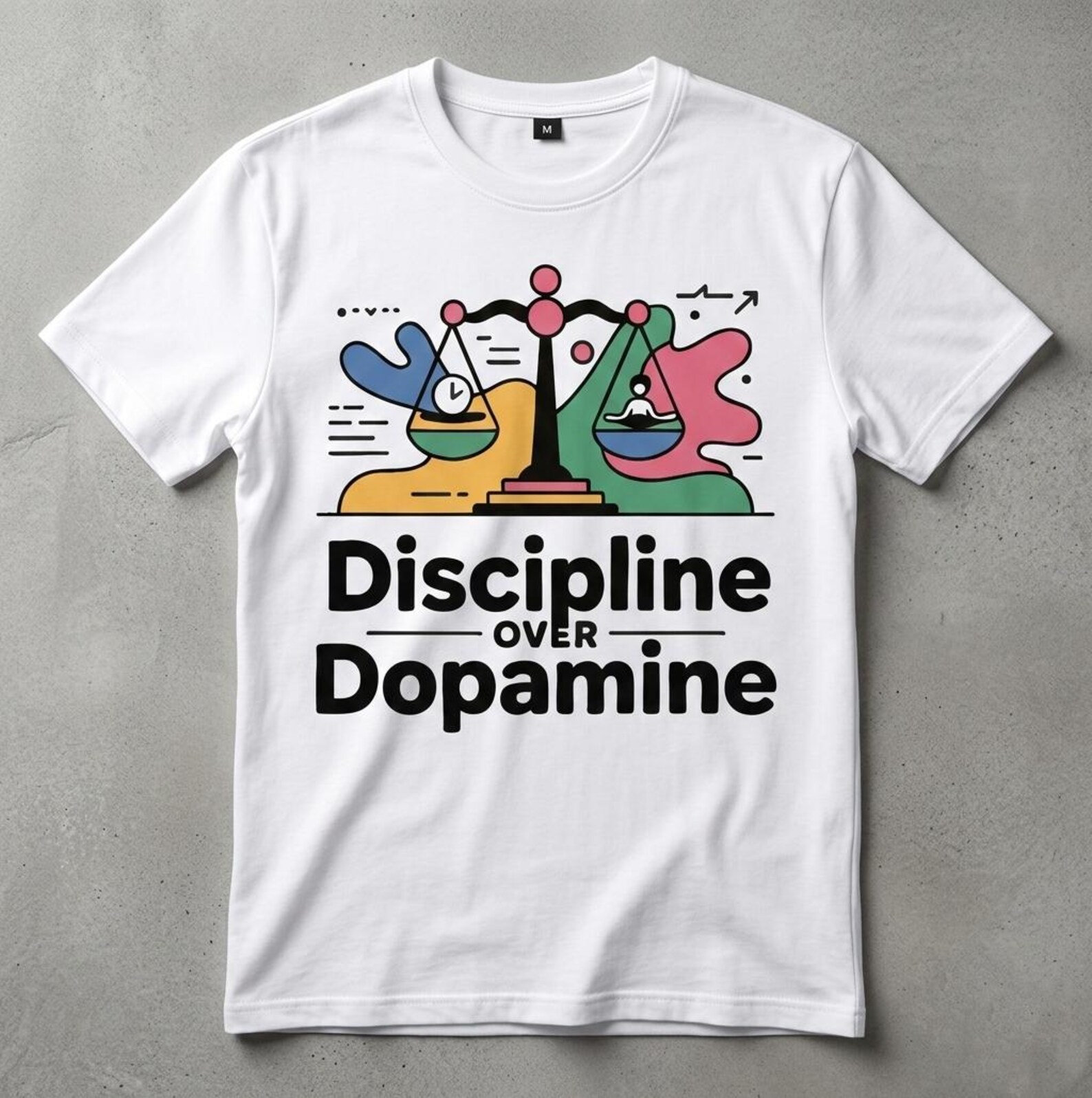 Discipline Over Dopamine SVG, Motivational Gym Quote Design (digital ...