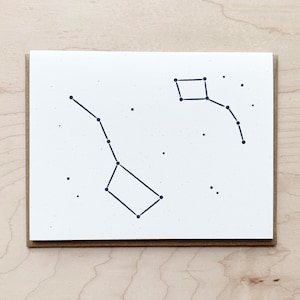 Big Dipper Little Dipper - France Carte de salutation