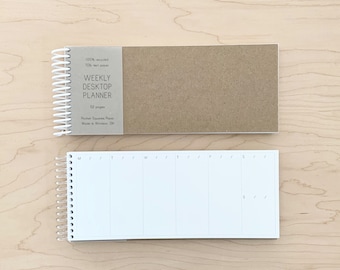 Undated Weekly Desktop Planner | Open