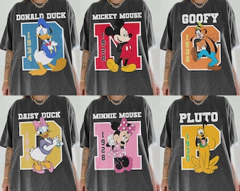 Disney Family Matching Shirts, Mickey Minnie Friends Group Tee, Couple & Family Set Shirt