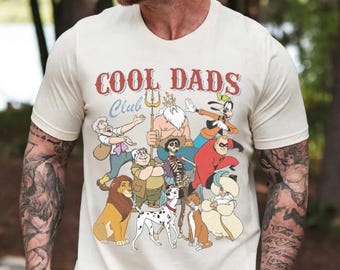 Cool Dads Club Shirt, Disney Dad Characters Shirt, Fathers Day Disney Shirt, Disney Family Vacation Shirt