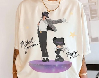 Michael Jackson Mickey Mouse Shirt, Vintage Disney Music Tee, King of Pop Graphic Shirt, Retro Cartoon Dance Shirt